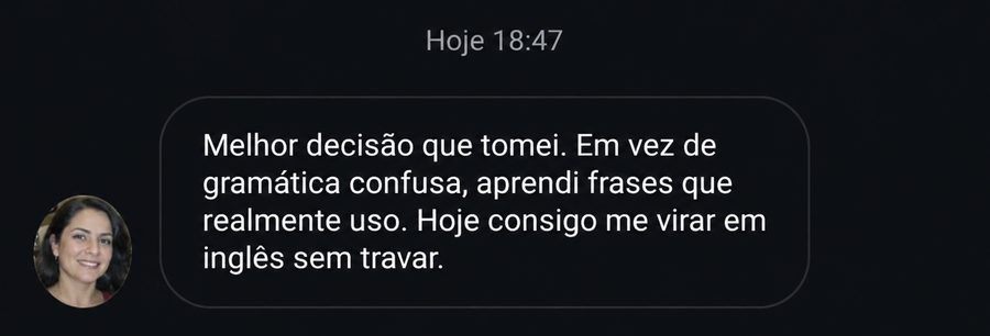 Depoimento aluno